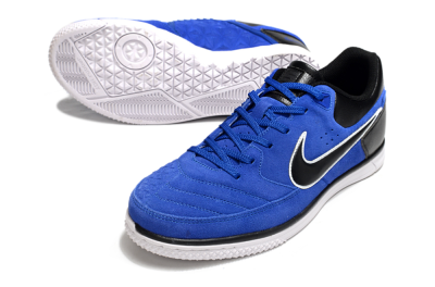 Men's Nike Street Gato IC Football Shoes - Blue/Black/White