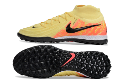 Men's Nike Phantom Luna Elite NU TF Football Shoes - Yellow/Black/Red
