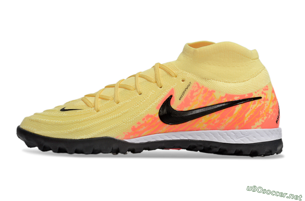 Men's Nike Phantom Luna Elite NU TF Football Shoes - Yellow/Black/Red 0