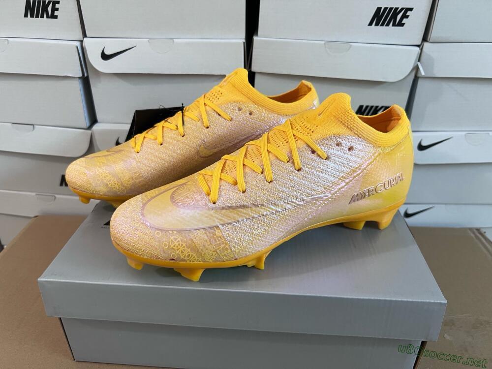 Unisex Nike Air Zoom Mercurial Vapor 16 Elite FG Football Boots - Gold/Gold