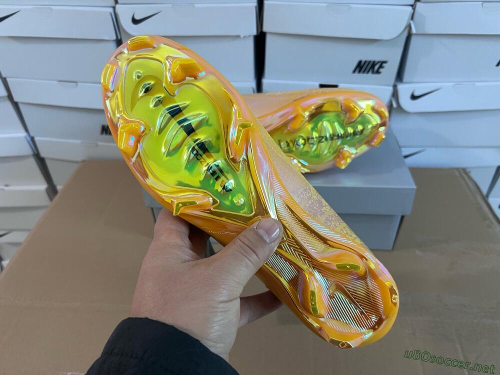 Unisex Nike Air Zoom Mercurial Vapor 16 Elite FG Football Boots - Gold/Gold