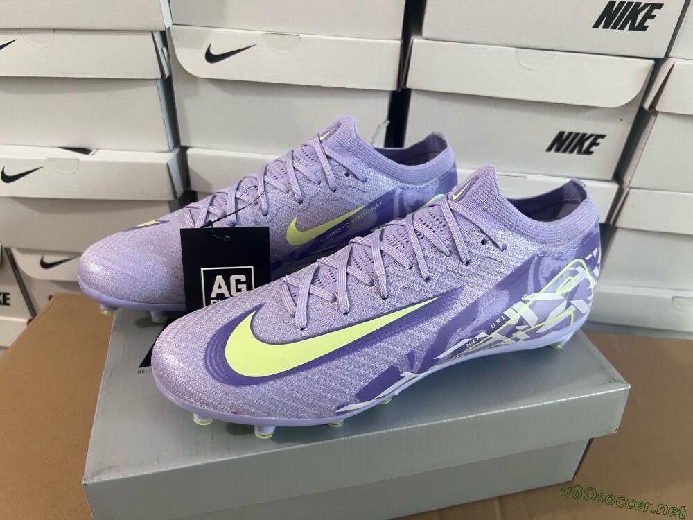 Men's Nike Air Zoom Mercurial Vapor 16 Elite AG Football Boots - Purple/Yellow/Blue