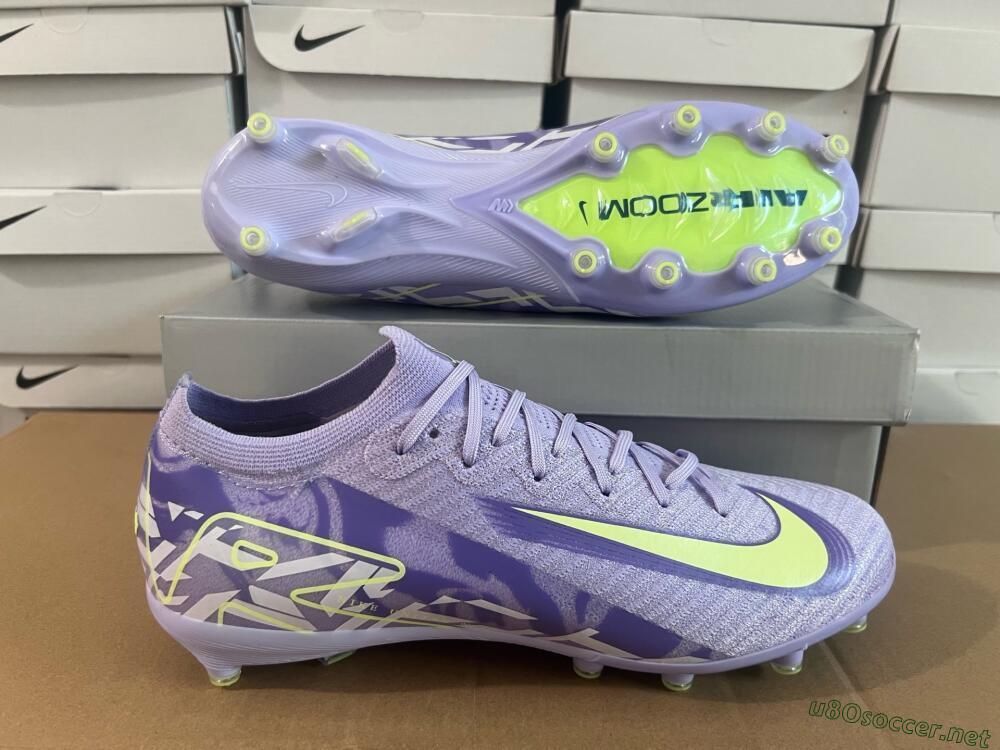 Men's Nike Air Zoom Mercurial Vapor 16 Elite AG Football Boots - Purple/Yellow/Blue