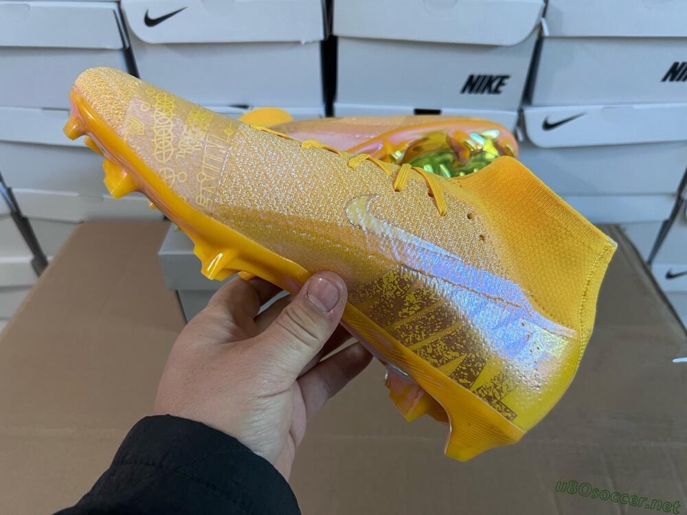 Unisex Nike Air Zoom Mercurial Superfly 10 Elite FG Football Boots - Gold/Gold