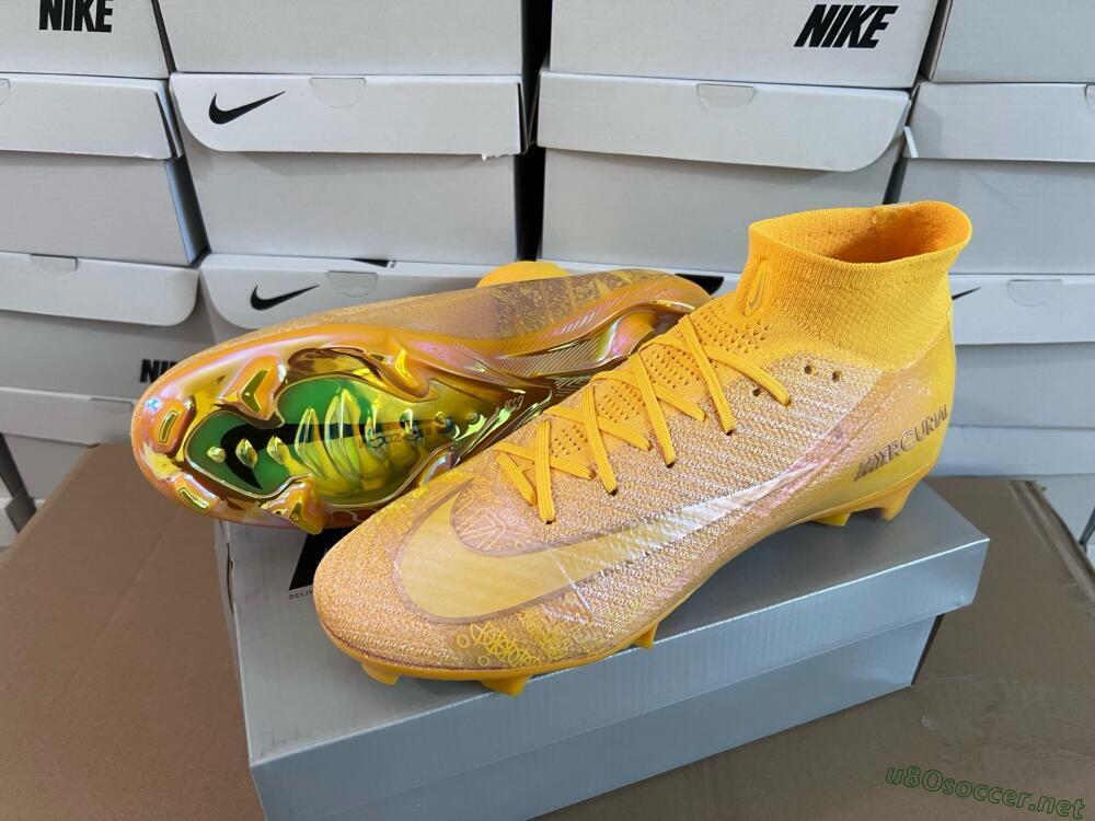 Unisex Nike Air Zoom Mercurial Superfly 10 Elite FG Football Boots - Gold/Gold