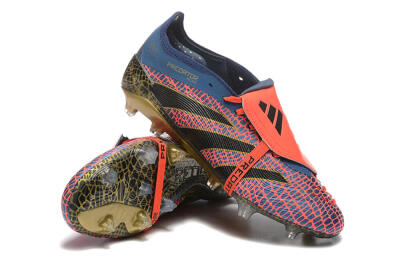Men's Adidas Predator Elite 25 Foldover Tongue FG Football Boots - Red/Blue/Gold