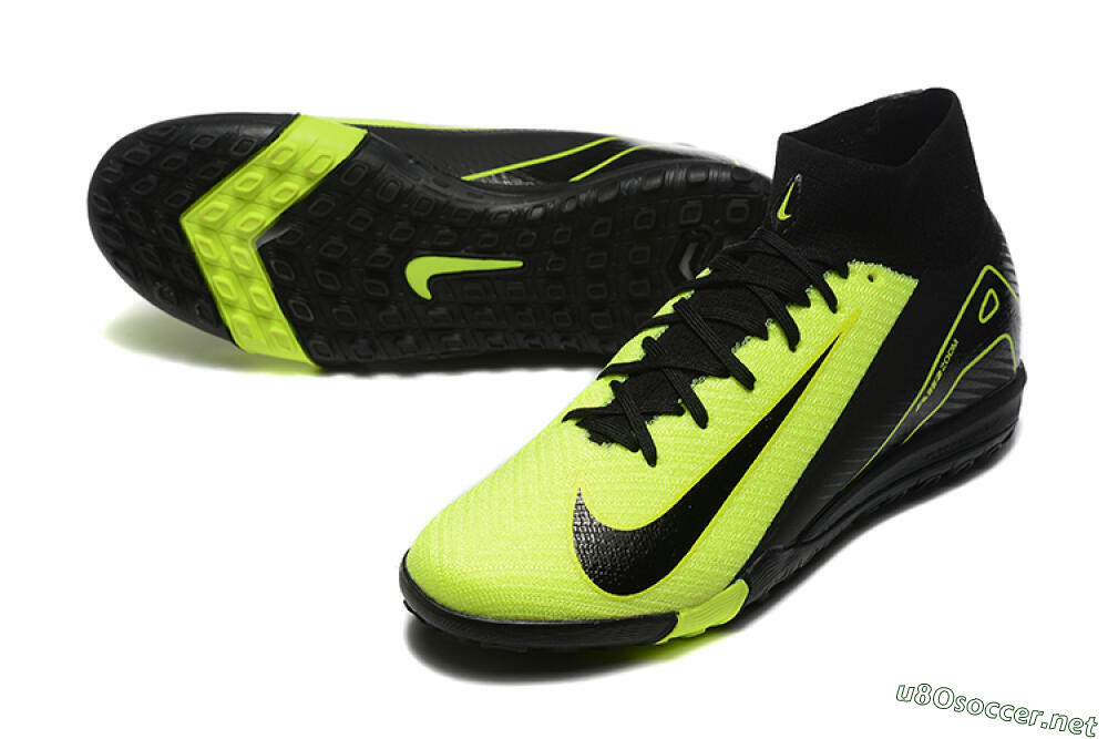 Men's Nike Air Zoom Mercurial Superfly 10 Elite TF Football Shoes - Yellow/Black 3