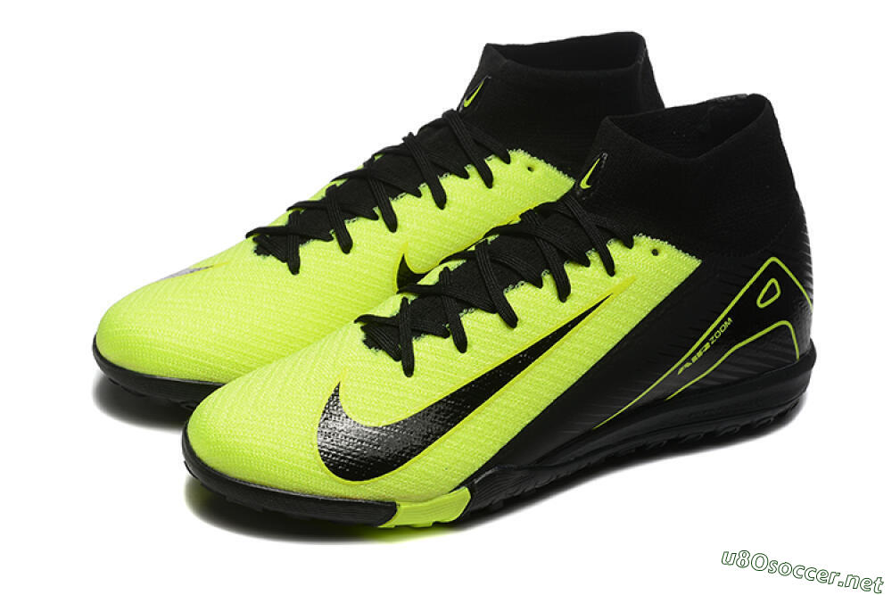 Men's Nike Air Zoom Mercurial Superfly 10 Elite TF Football Shoes - Yellow/Black 5