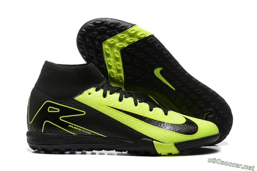 Men's Nike Air Zoom Mercurial Superfly 10 Elite TF Football Shoes - Yellow/Black 2