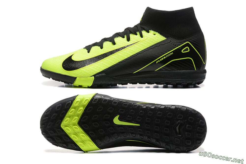 Men's Nike Air Zoom Mercurial Superfly 10 Elite TF Football Shoes - Yellow/Black 1
