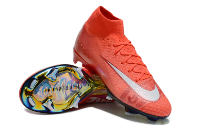 Unisex Nike Air Zoom Mercurial Superfly 10 Elite FG Football Boots - Red/White