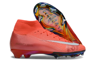 Unisex Nike Air Zoom Mercurial Superfly 10 Elite FG Football Boots - Red/White
