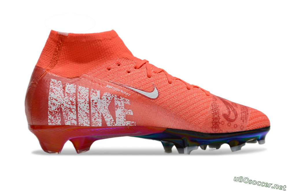Unisex Nike Air Zoom Mercurial Superfly 10 Elite FG Football Boots - Red/White 7