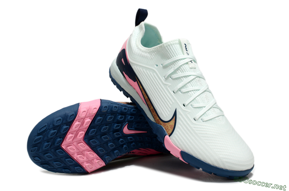 Unisex Nike Air Zoom Mercurial Vapor 16 Pro TF Football Shoes - Jade/Yellow/Pink 3