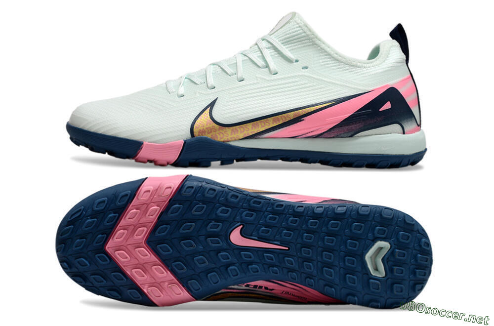 Unisex Nike Air Zoom Mercurial Vapor 16 Pro TF Football Shoes - Jade/Yellow/Pink 1