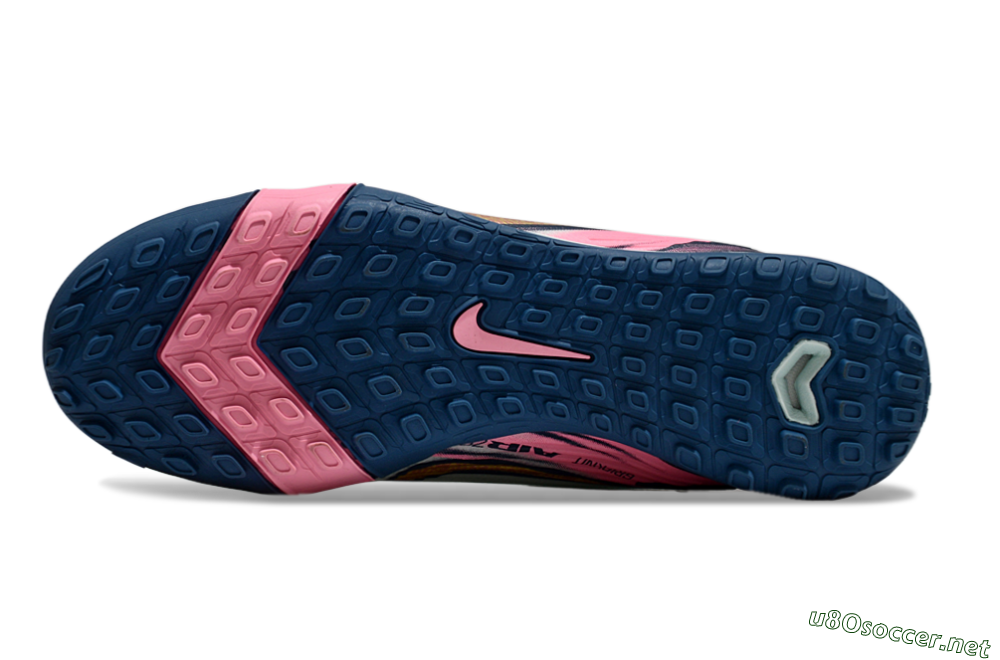 Unisex Nike Air Zoom Mercurial Vapor 16 Pro TF Football Shoes - Jade/Yellow/Pink 6