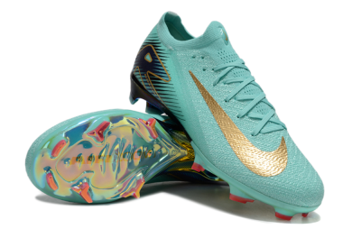 Unisex Nike Air Zoom Mercurial Vapor 16 Elite FG Football Boots - Jade/Gold/Blue