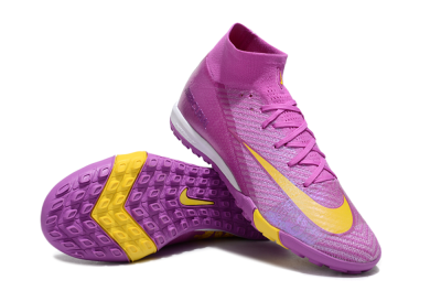 Unisex Nike Air Zoom Mercurial Superfly 10 Elite TF Football Shoes - Purple/Yellow/White