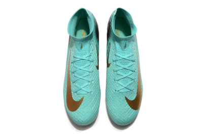 Unisex Nike Air Zoom Mercurial Superfly 10 Elite FG Football Boots - Jade/Gold/Blue