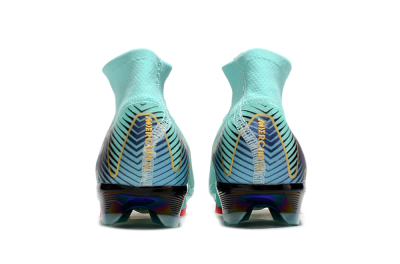 Unisex Nike Air Zoom Mercurial Superfly 10 Elite FG Football Boots - Jade/Gold/Blue