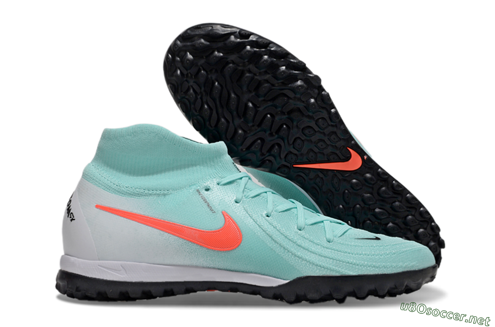 Unisex Nike Phantom Luna Elite TF Football Shoes - Jade/Red/White 2