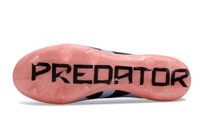 Unisex Adidas Predator Laceless Elite 25 FG Football Boots - Pink/Blue/Black
