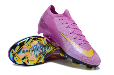 Unisex Nike Air Zoom Mercurial Vapor 16 Elite FG Football Boots - Purple/Yellow/Gold