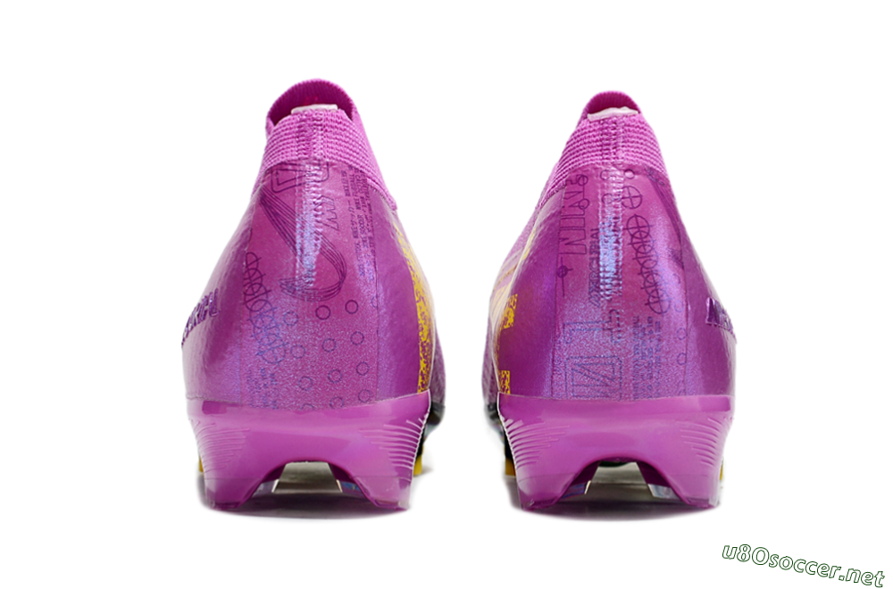 Unisex Nike Air Zoom Mercurial Vapor 16 Elite FG Football Boots - Purple/Yellow/Gold 5