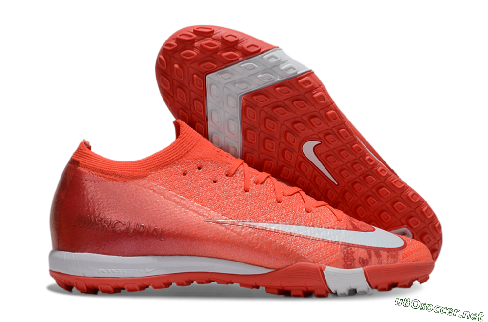 Unisex Nike Air Zoom Mercurial Vapor 16 Elite TF Football Shoes - Red/White 2