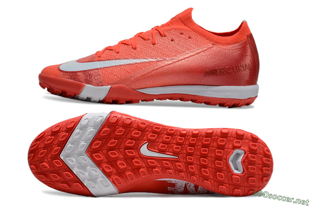 Unisex Nike Air Zoom Mercurial Vapor 16 Elite TF Football Shoes - Red/White 1