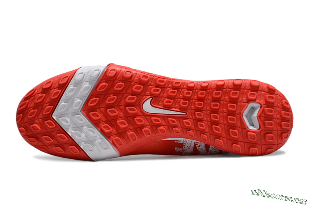 Unisex Nike Air Zoom Mercurial Vapor 16 Elite TF Football Shoes - Red/White 6
