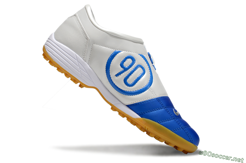 Unisex Nike Total 90 II TF Football Shoes - Blue/White/Brown 4