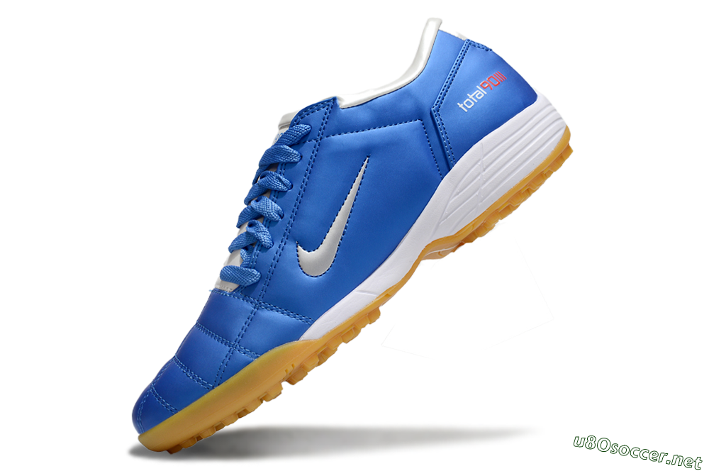 Unisex Nike Total 90 II TF Football Shoes - Blue/White/Brown 5