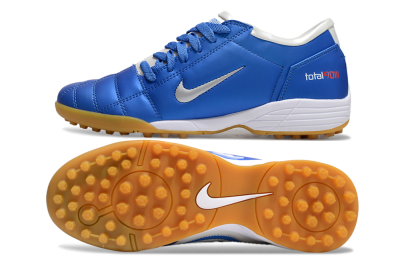 Unisex Nike Total 90 II TF Football Shoes - Blue/White/Brown