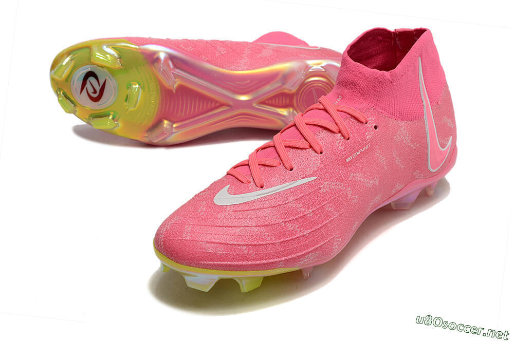 Unisex Nike Phantom Luna Elite FG Football Boots - Pink/White/Yellow 3