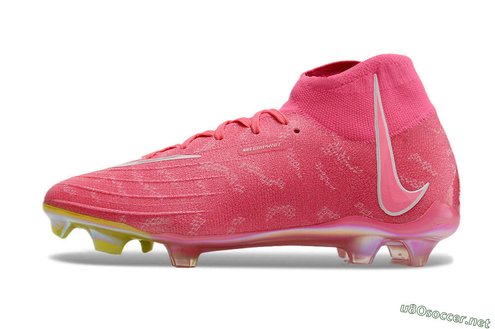 Unisex Nike Phantom Luna Elite FG Football Boots - Pink/White/Yellow 0