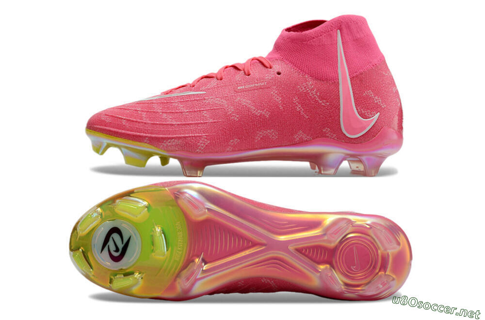 Unisex Nike Phantom Luna Elite FG Football Boots - Pink/White/Yellow 1