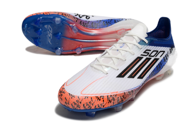 Men's Adidas F50 Elite FG Football Boots - White/Red/Blue