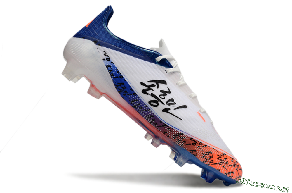 Men's Adidas F50 Elite FG Football Boots - White/Red/Blue 4