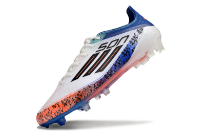 Men's Adidas F50 Elite FG Football Boots - White/Red/Blue