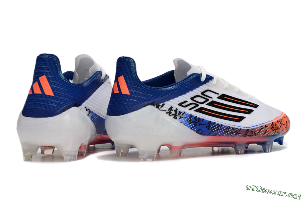 Men's Adidas F50 Elite FG Football Boots - White/Red/Blue 6
