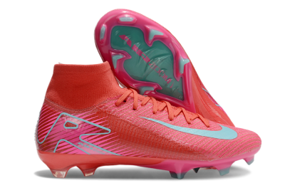 Unisex Nike Air Zoom Mercurial Superfly 10 Elite FG Football Boots - Red/Jade/White