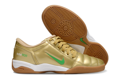 Men's Nike Total 90 II IC Football Shoes - Gold/Green/White