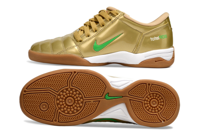 Men's Nike Total 90 II IC Football Shoes - Gold/Green/White