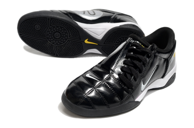 Men's Nike Total 90 II IC Football Shoes - Black/White/Yellow