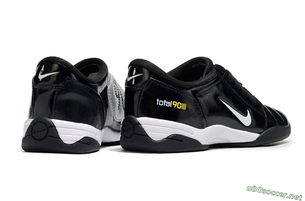 Men's Nike Total 90 II IC Football Shoes - Black/White/Yellow 6