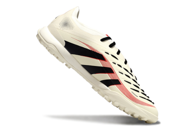 Men's Adidas Predator Elite 25 TF Football Shoes - Beige/Black/Red