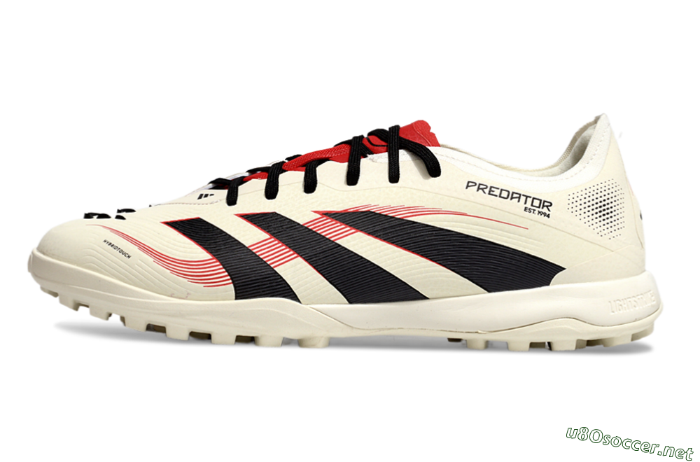 Men's Adidas Predator Elite 25 TF Football Shoes - Beige/Black/Red 0