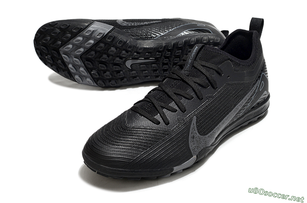 Unisex Nike Air Zoom Mercurial Vapor 16 Pro TF Football Shoes - Black/Grey/Blue 3
