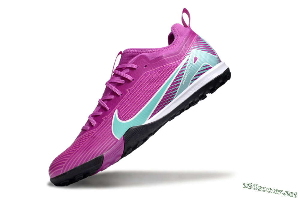 Unisex Nike Air Zoom Mercurial Vapor 16 Pro TF Football Shoes - Purple/Jade/White 5